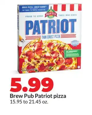 Hy-Vee Brew Pub Patriot pizza offer
