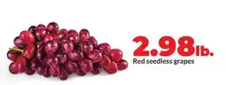 Hy-Vee Red seedless grapes offer