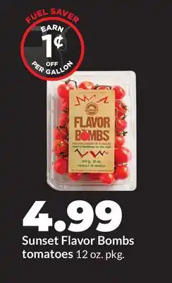 Hy-Vee Sunset Flavor Bombs tomatoes offer