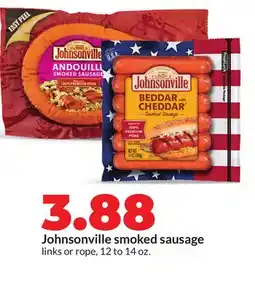 Hy-Vee Johnsonville smoked sausage offer