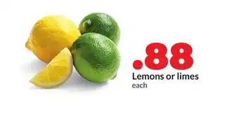 Hy-Vee Lemons or limes offer