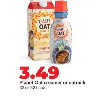 Hy-Vee Planet Oat creamer or oatmilk offer