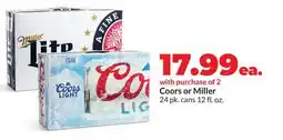 Hy-Vee Coors or Miller offer