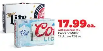Hy-Vee Coors or Miller offer
