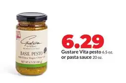 Hy-Vee Gustare Vita pesto 6.5 oz. or pasta sauce 20 oz offer