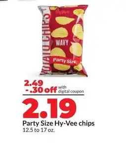 Hy-Vee Party Size Hy-Vee chips offer