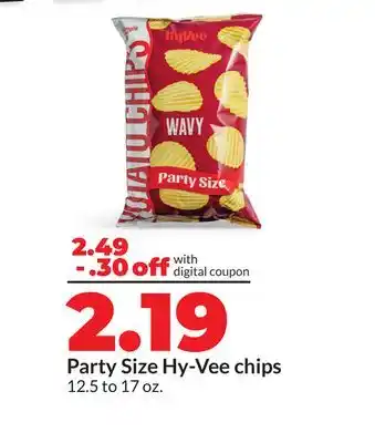 Hy-Vee Party Size Hy-Vee chips offer