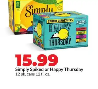 Hy-Vee Simply Spiked or Happy Thursday offer