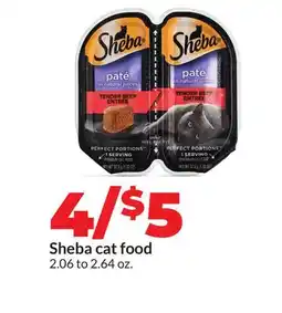 Hy-Vee Sheba cat food offer