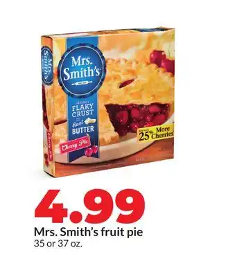 Hy-Vee Mrs. Smith's fruit pie offer