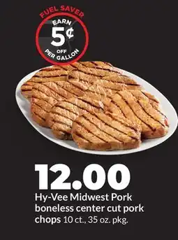 Hy-Vee Hy-Vee Midwest Pork boneless center cut pork chops offer