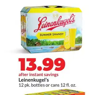Hy-Vee Leinenkugel's offer