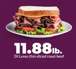 Hy-Vee Di Lusso thin sliced roast beef offer