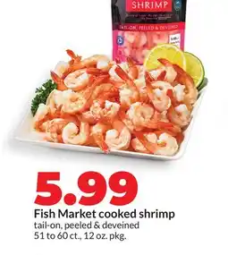 Hy-Vee Fish Market cooked shrimp offer