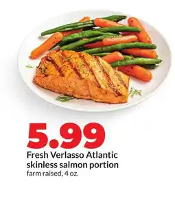 Hy-Vee Fresh Verlasso Atlantic skinless salmon portion offer