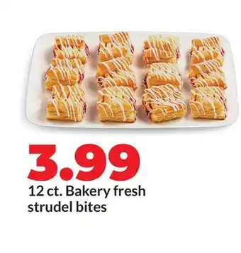 Hy-Vee 12 ct. Bakery fresh strudel bites offer
