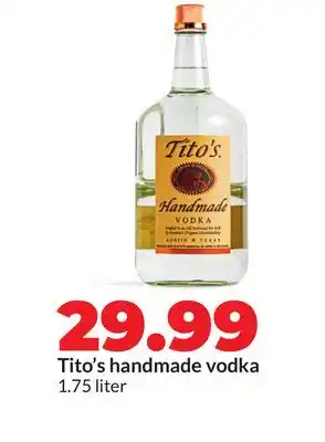 Hy-Vee Tito's handmade vodka offer