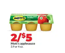 Hy-Vee Mott's applesauce offer