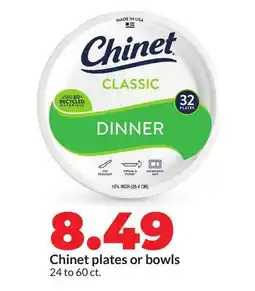 Hy-Vee Chinet plates or bowls offer