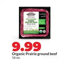Hy-Vee Organic Prairie ground beef offer