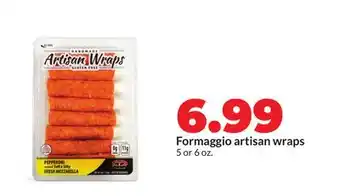 Hy-Vee Formaggio artisan wraps offer