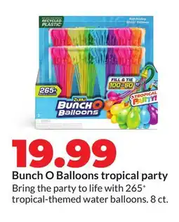 Hy-Vee Bunch O Balloons tropical offer