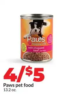Hy-Vee Paws pet food offer