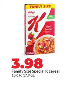 Hy-Vee Family Size Special K cereal offer