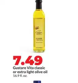 Hy-Vee Gustare Vita classic or extra light olive oil offer