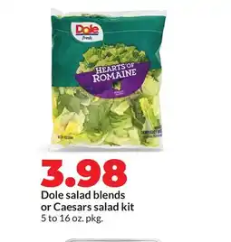 Hy-Vee Dole salad blends or Caesars salad kit offer