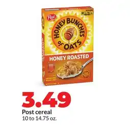 Hy-Vee Post cereal offer