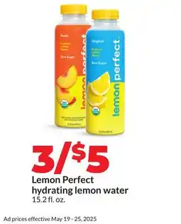Hy-Vee Lemon Perfect hydrating lemon water offer