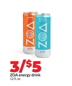 Hy-Vee ZOA energy drink offer