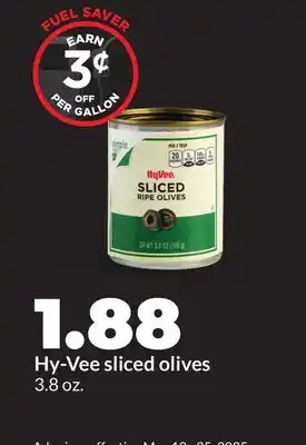 Hy-Vee Hy-Vee sliced olives offer