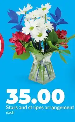 Hy-Vee Stars and stripes arrangement offer