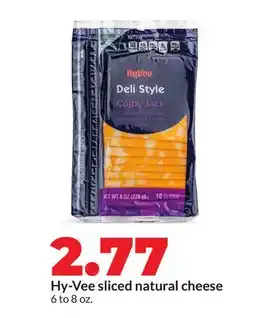 Hy-Vee Hy-Vee sliced natural cheese offer