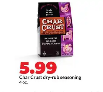 Hy-Vee Char Crust dry-rub seasoning offer