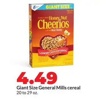 Hy-Vee Giant Size General Mills cereal offer