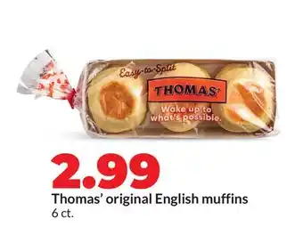 Hy-Vee Thomas' original English muffins offer