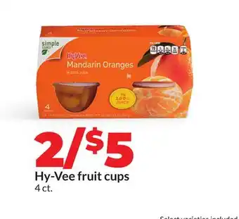 Hy-Vee Hy-Vee fruit cups offer