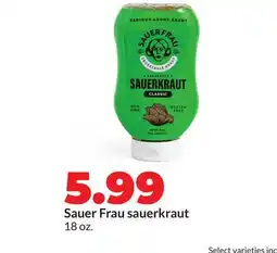 Hy-Vee Sauer Frau sauerkraut offer