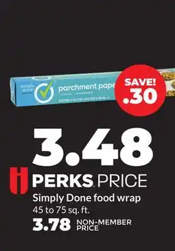 Hy-Vee Simply Done food wrap offer