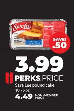 Hy-Vee Sara Lee pound cake offer