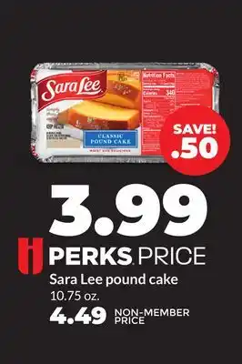 Hy-Vee Sara Lee pound cake offer