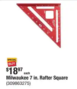 The Home Depot Milwaukee 7 in. Rafter Square offer