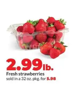 Hy-Vee Fresh Strawberries offer