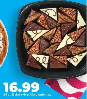 Hy-Vee Bakery fresh brownie tray offer