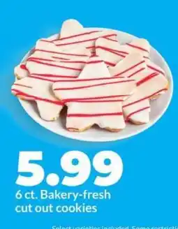 Hy-Vee Bakery fresh cut out cookies offer
