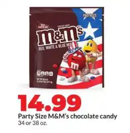 Hy-Vee M&M's chocolate candy offer