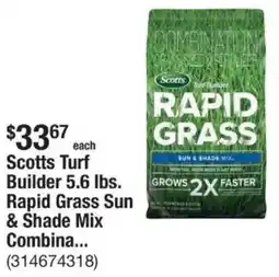 The Home Depot Scotts Turf Builder 5.6 lbs. Rapid Grass Sun offer